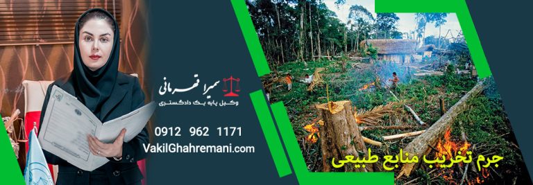 جرم تخریب منابع طبیعی (تخریب منابع طبیعی شامل چه فعالیت‌هایی می‌شود؟)
